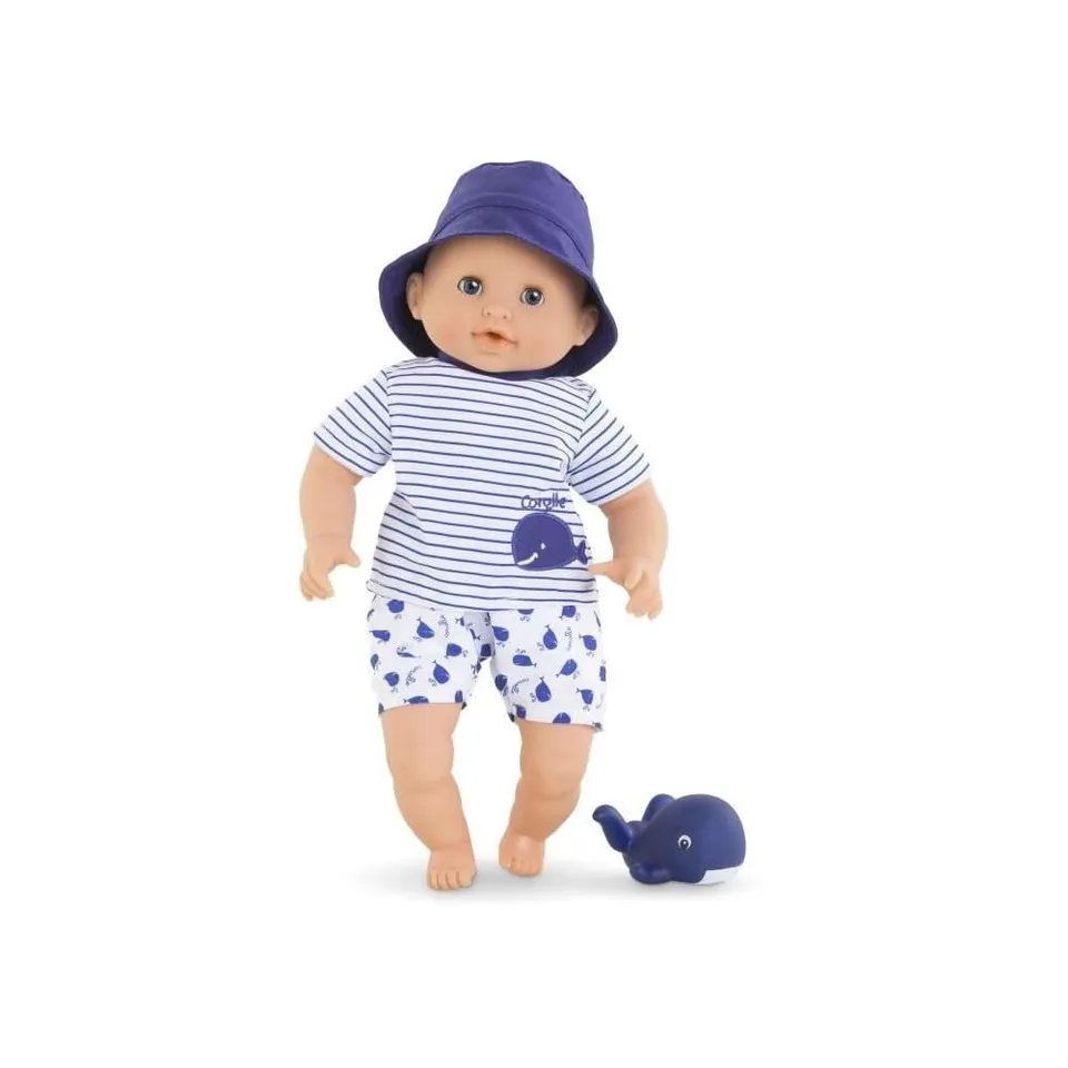 corolle-mon-premier-b-b-bain-marin-poupon-30-cm-baleine-bain image 1