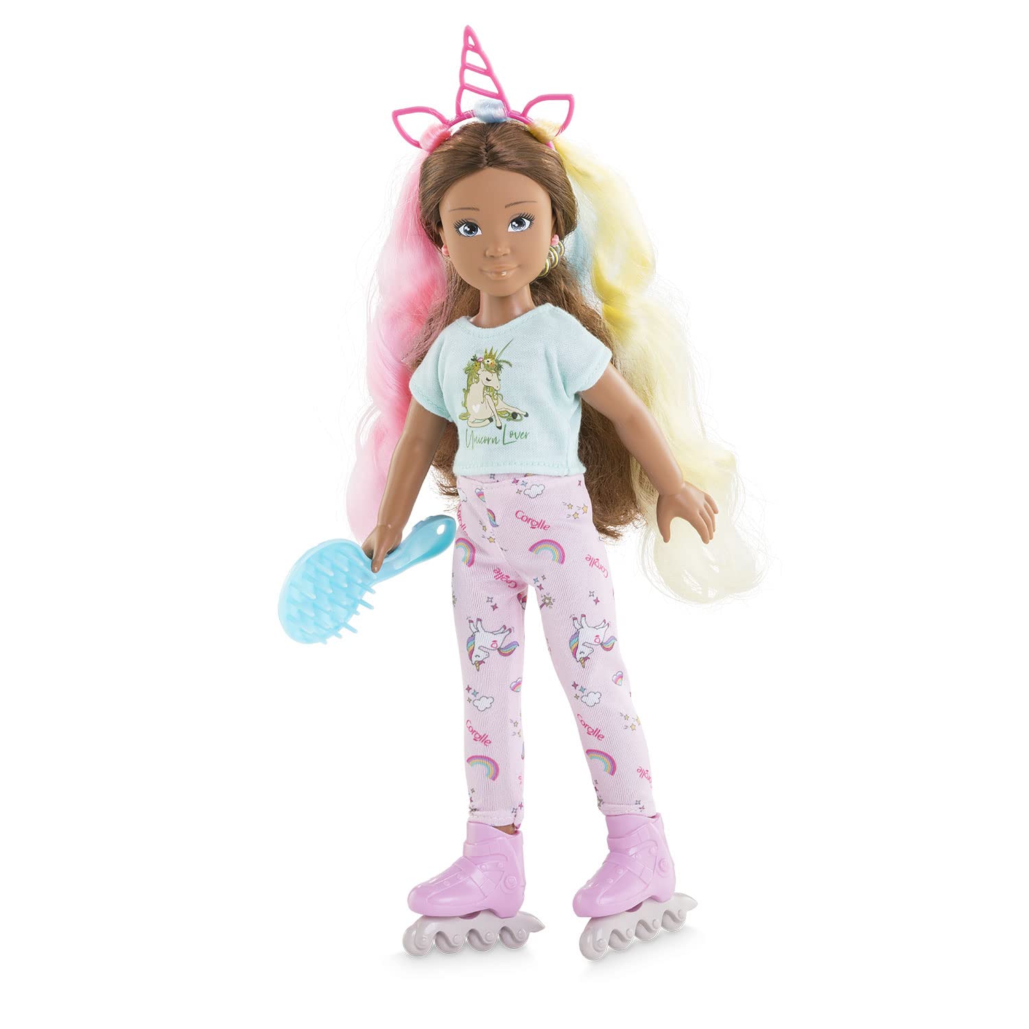 corolle-girls-ensemble-coiffure-arc-en-ciel-accessoires-poup-e-28cm image 3
