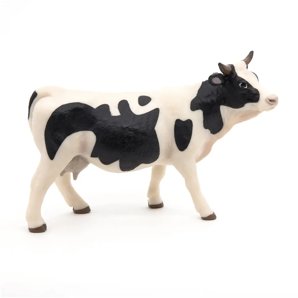 papo-farmyard-friends-vache-noire-et-blanche-figurine-ferme image 1