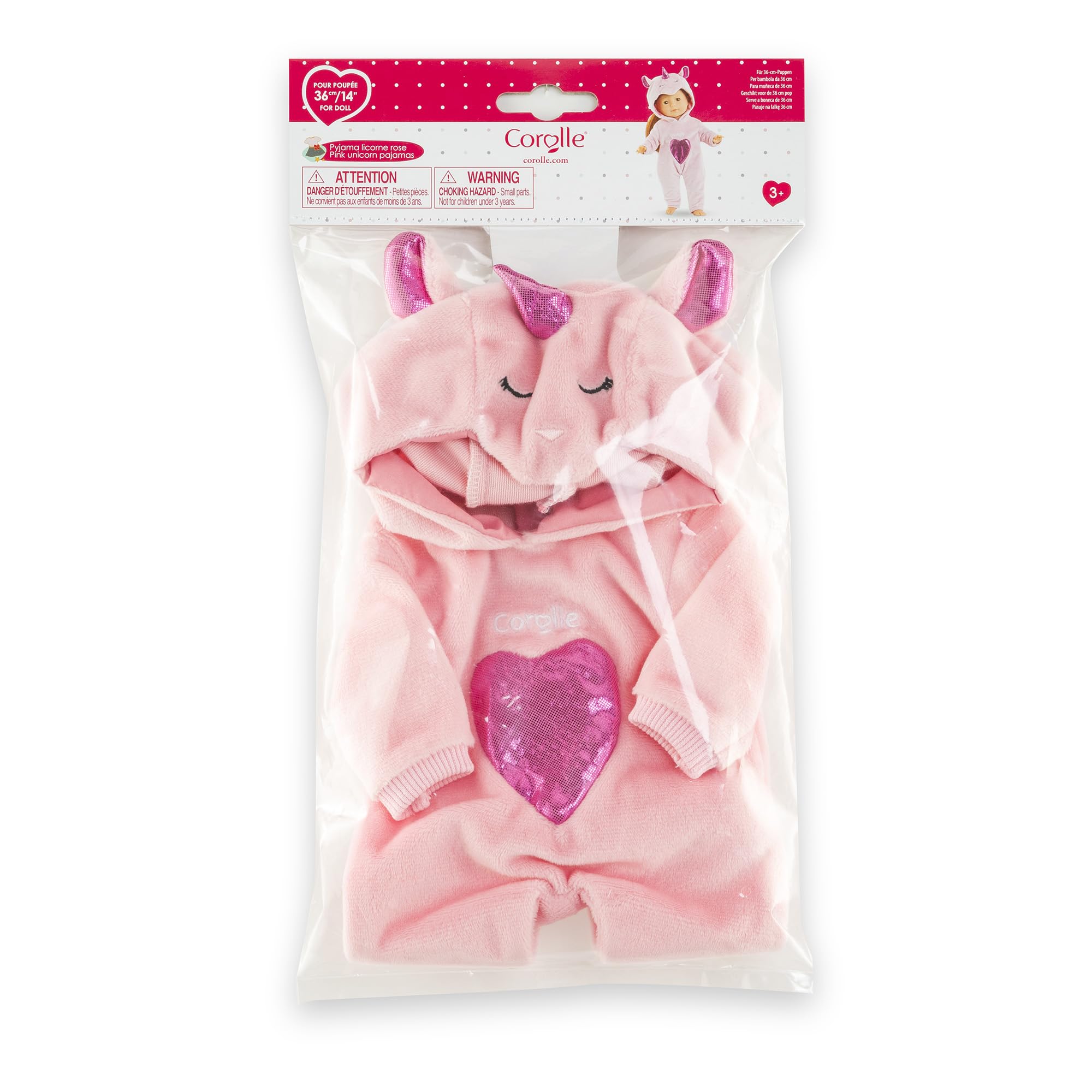 corolle-ma-corolle-pyjama-licorne-rose-v-tement-36cm image 4