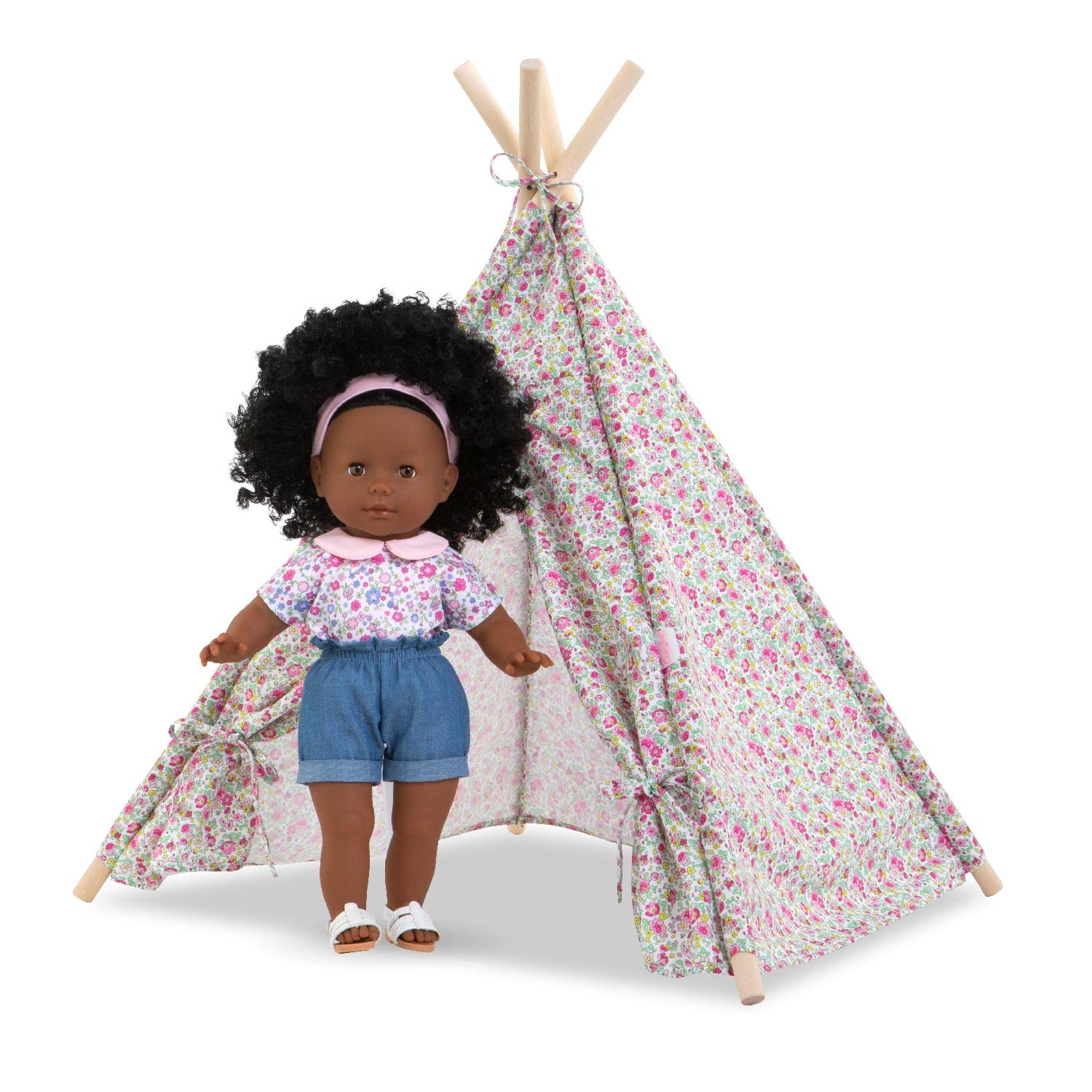 corolle-ma-corolle-tipi-en-bois-tissu-floral-poup-e-36-cm image 3
