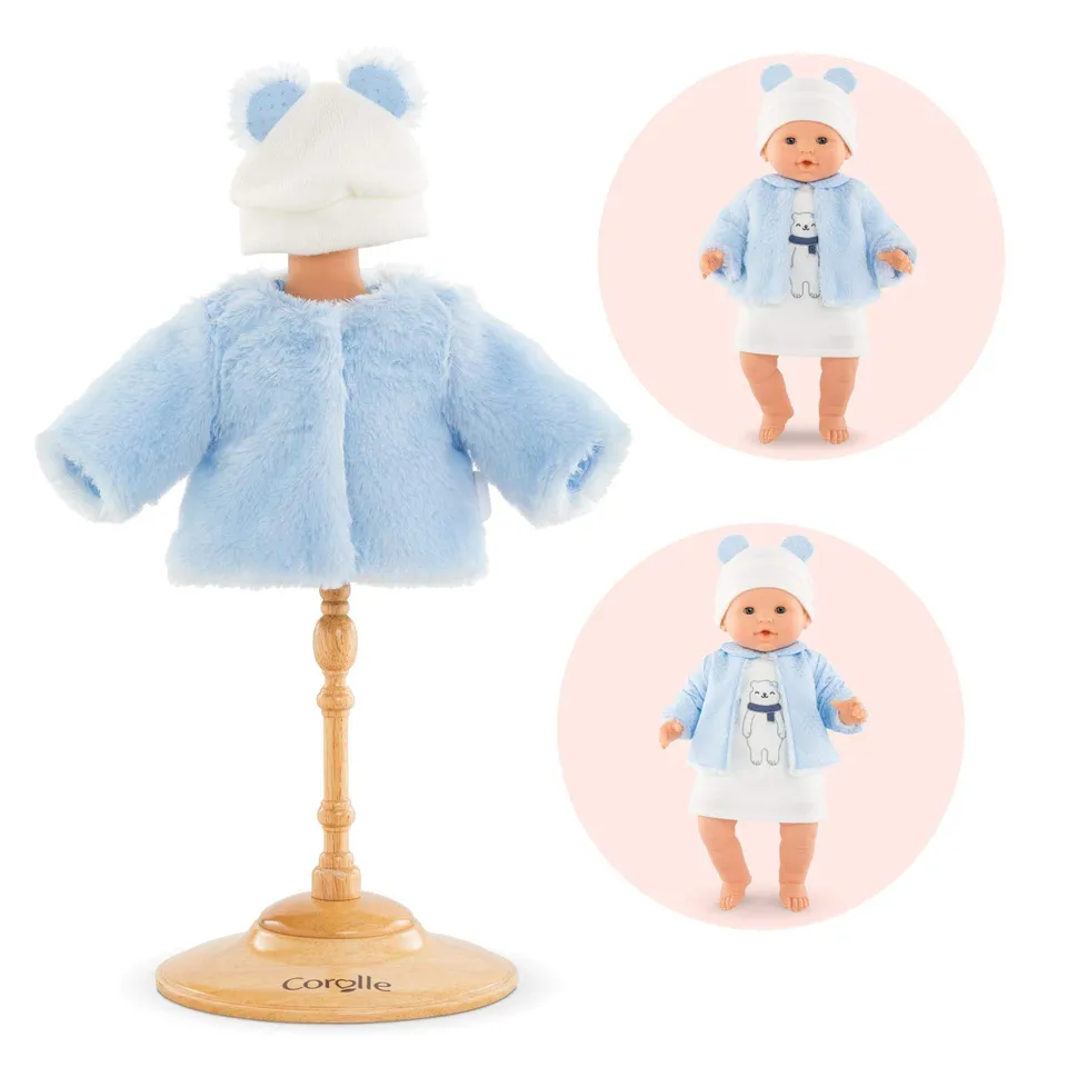 corolle-mon-grand-poupon-manteau-hiver-polaire-r-versible-36cm image 1