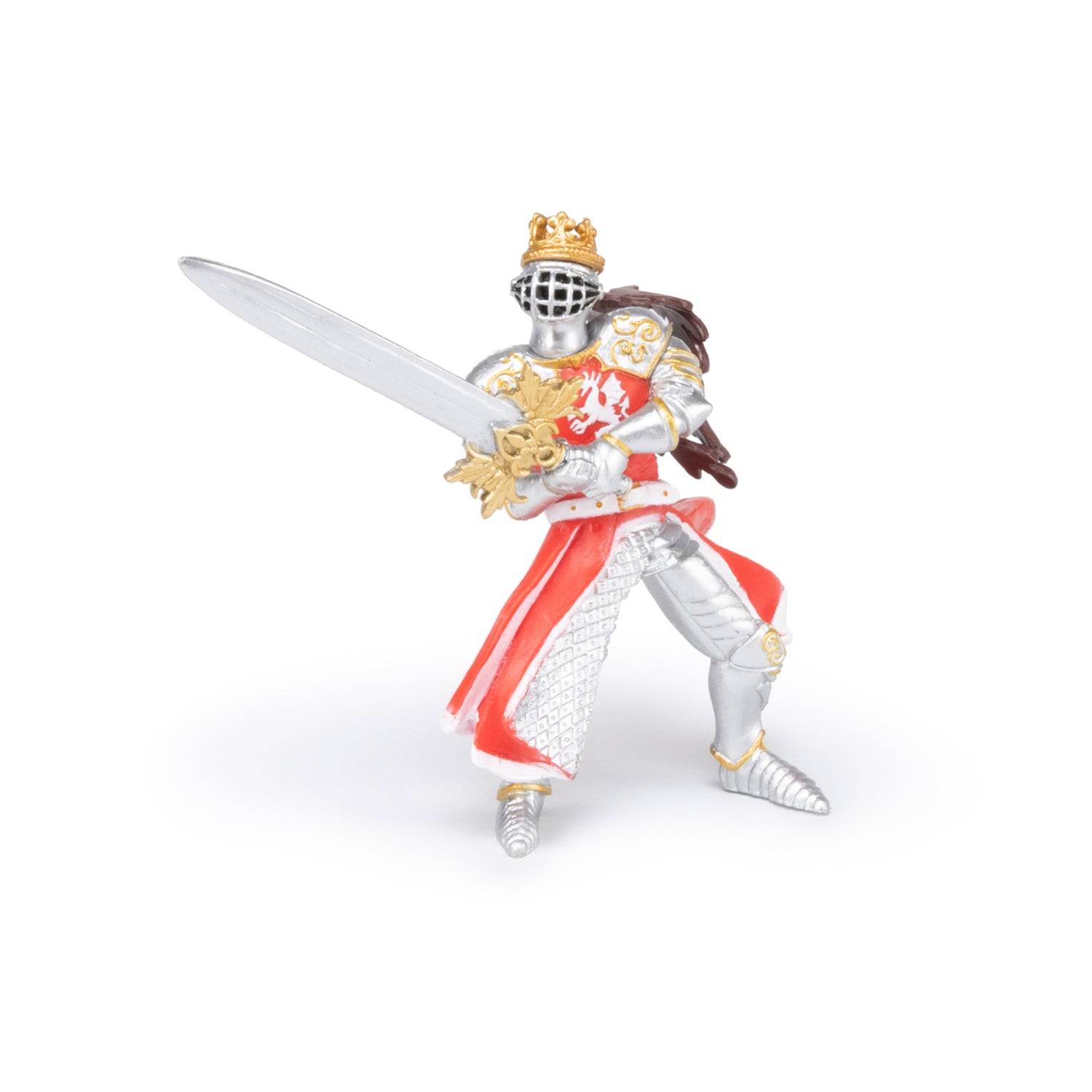 papo-m-di-val-roi-au-dragon-l-p-e-figurine-cavalier image 2