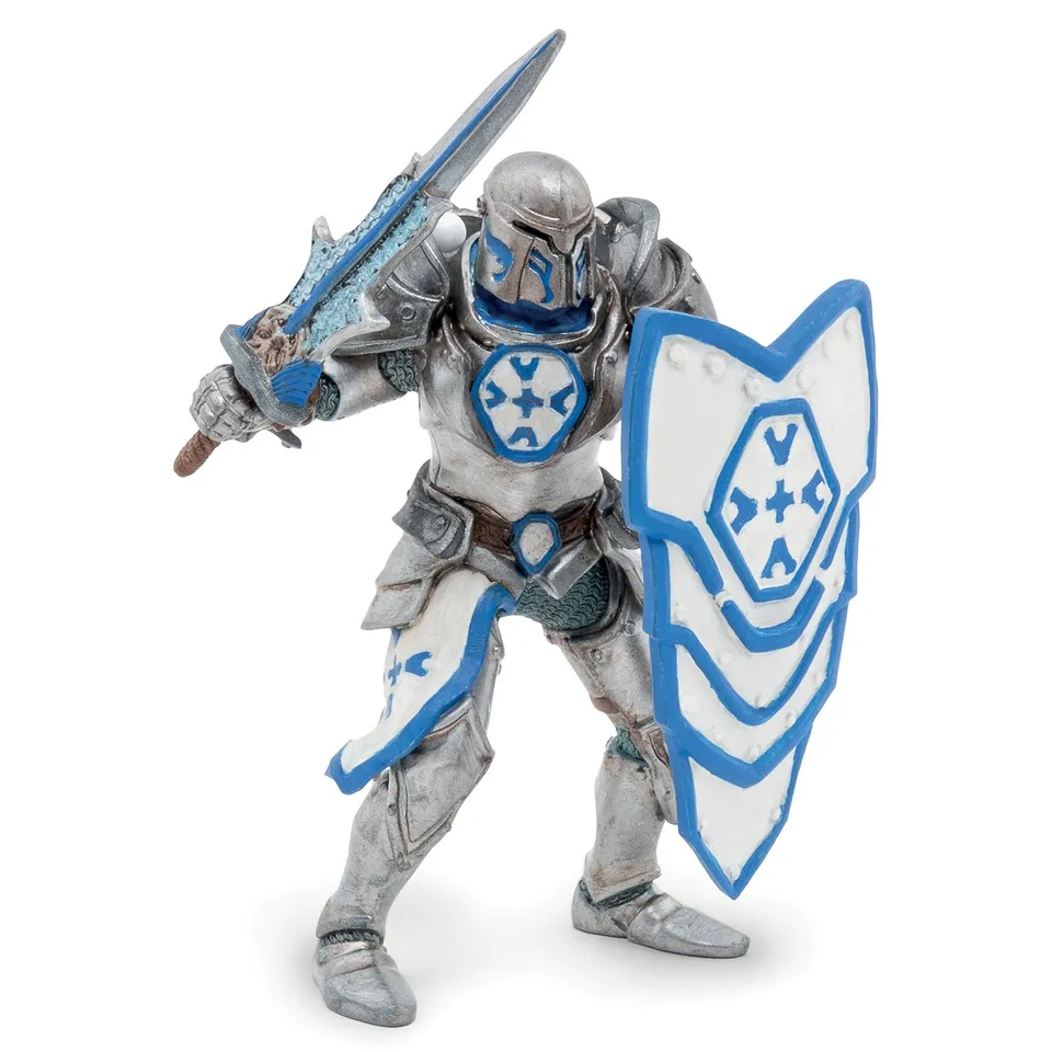 papo-fantasy-chevalier-d-argent-figurine-avec-p-e-et-bouclier image 1