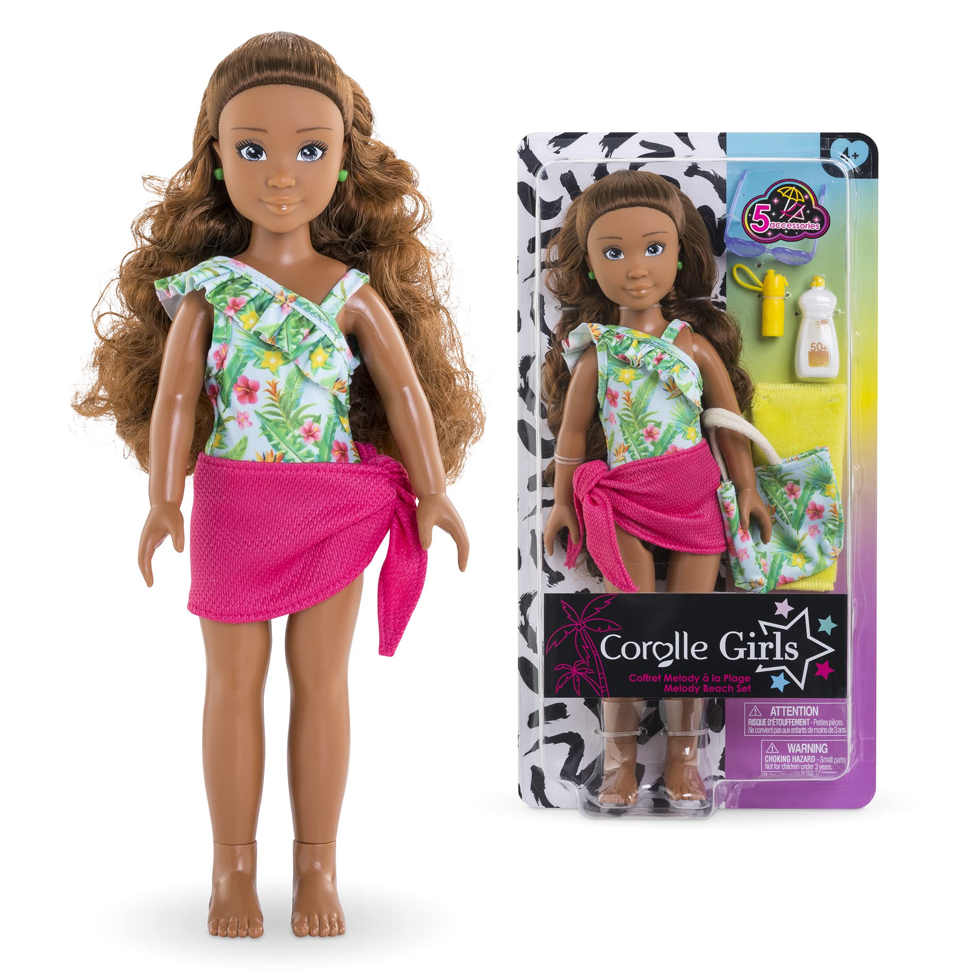corolle-girls-melody-la-plage-poup-e-mannequin-28-cm-maillot image 1