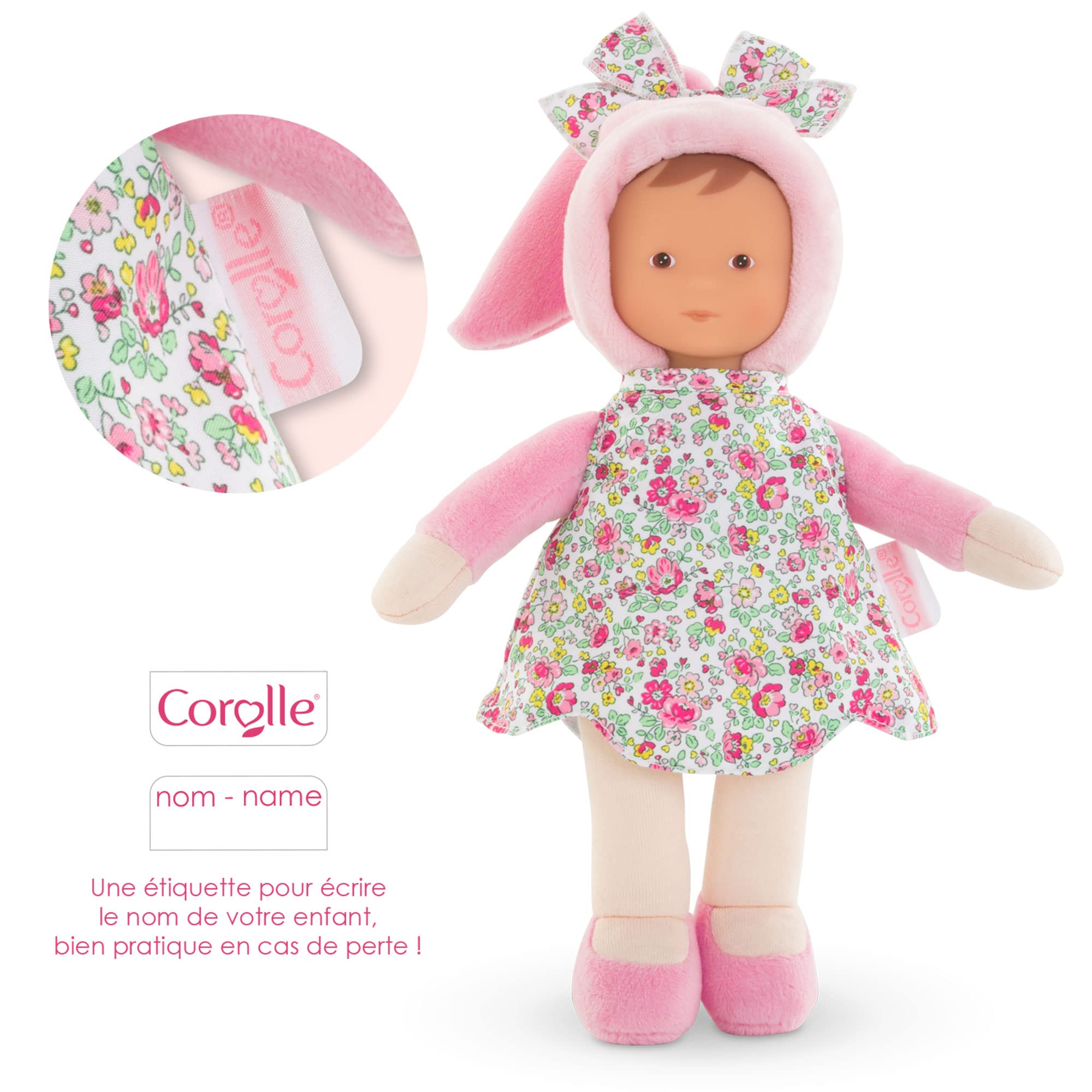 corolle-mon-doudou-miss-jardin-en-fleurs-25cm-rose image 3