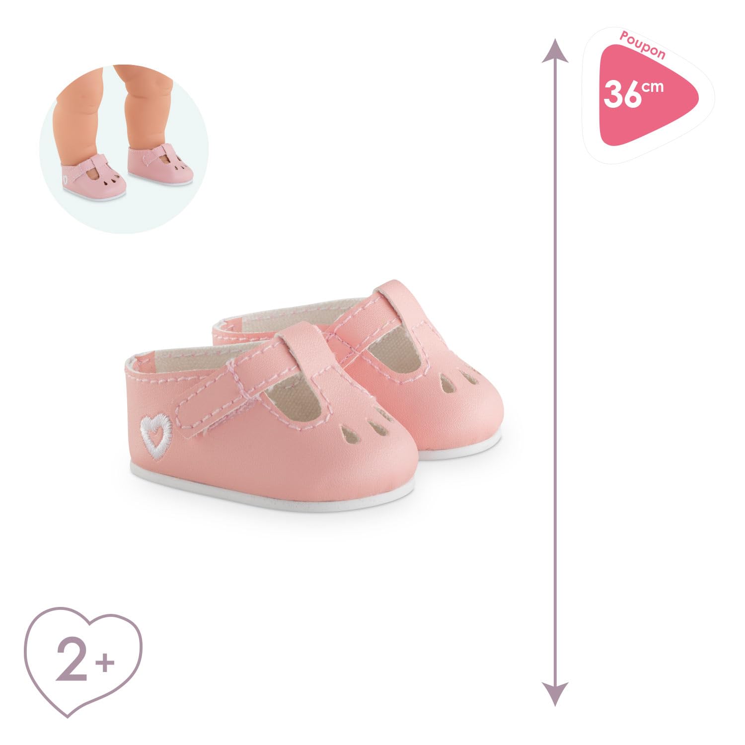 corolle-mon-grand-poupon-babies-roses-36-cm-chaussures image 2