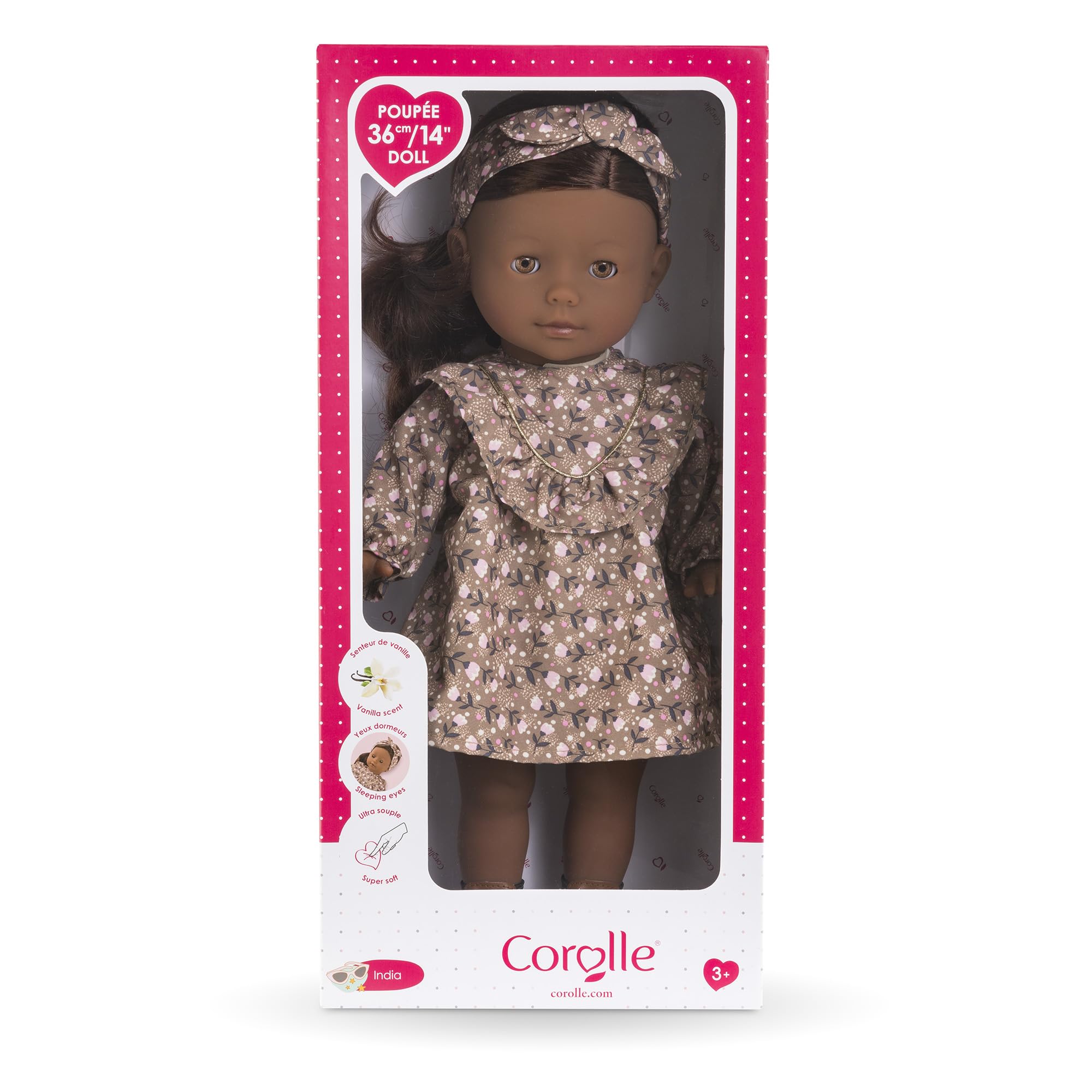 corolle-ma-corolle-india-poup-e-36-cm-robe-marron-yeux-dormeurs image 4
