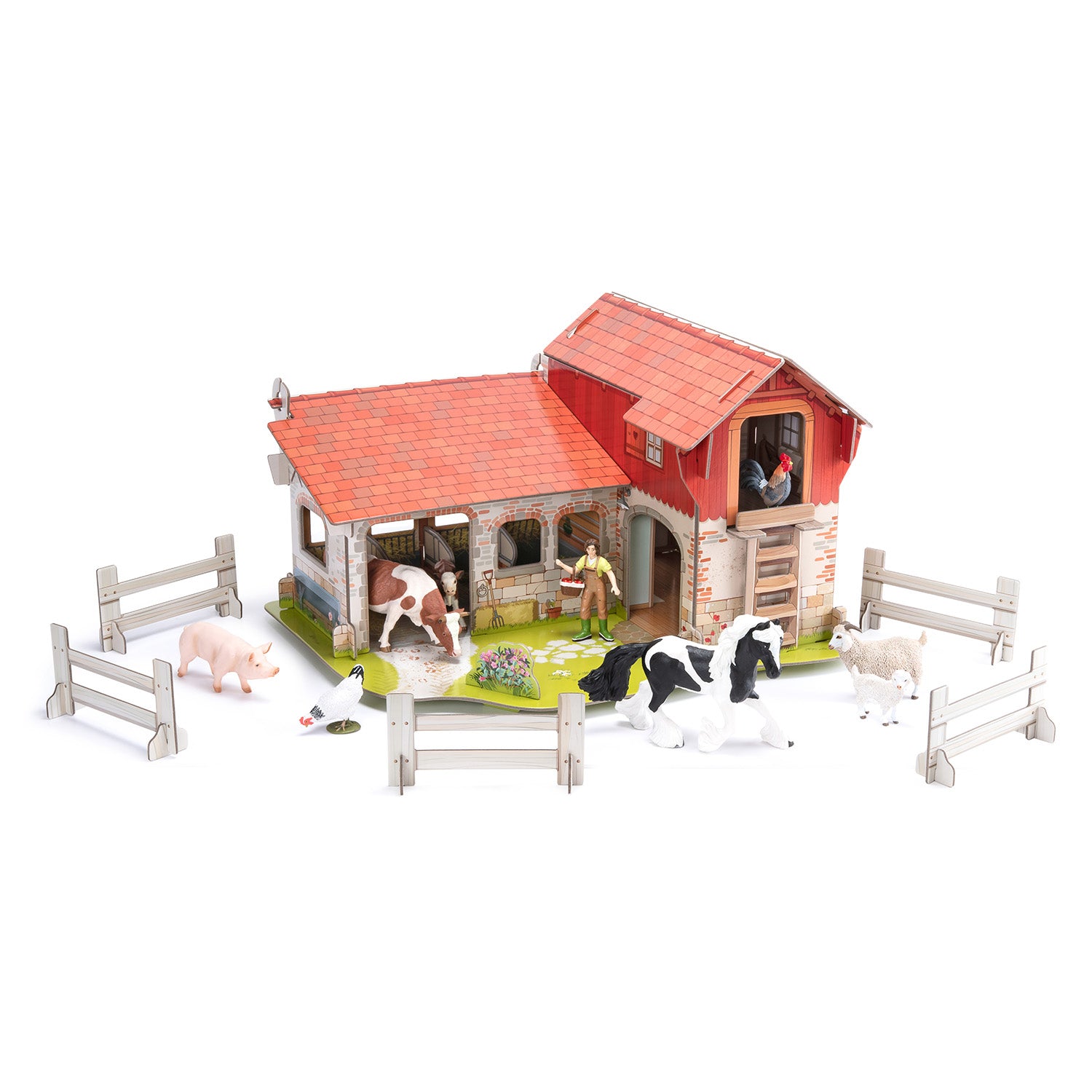 papo-farmyard-friends-la-ferme-jouet-carton-grenier image 1
