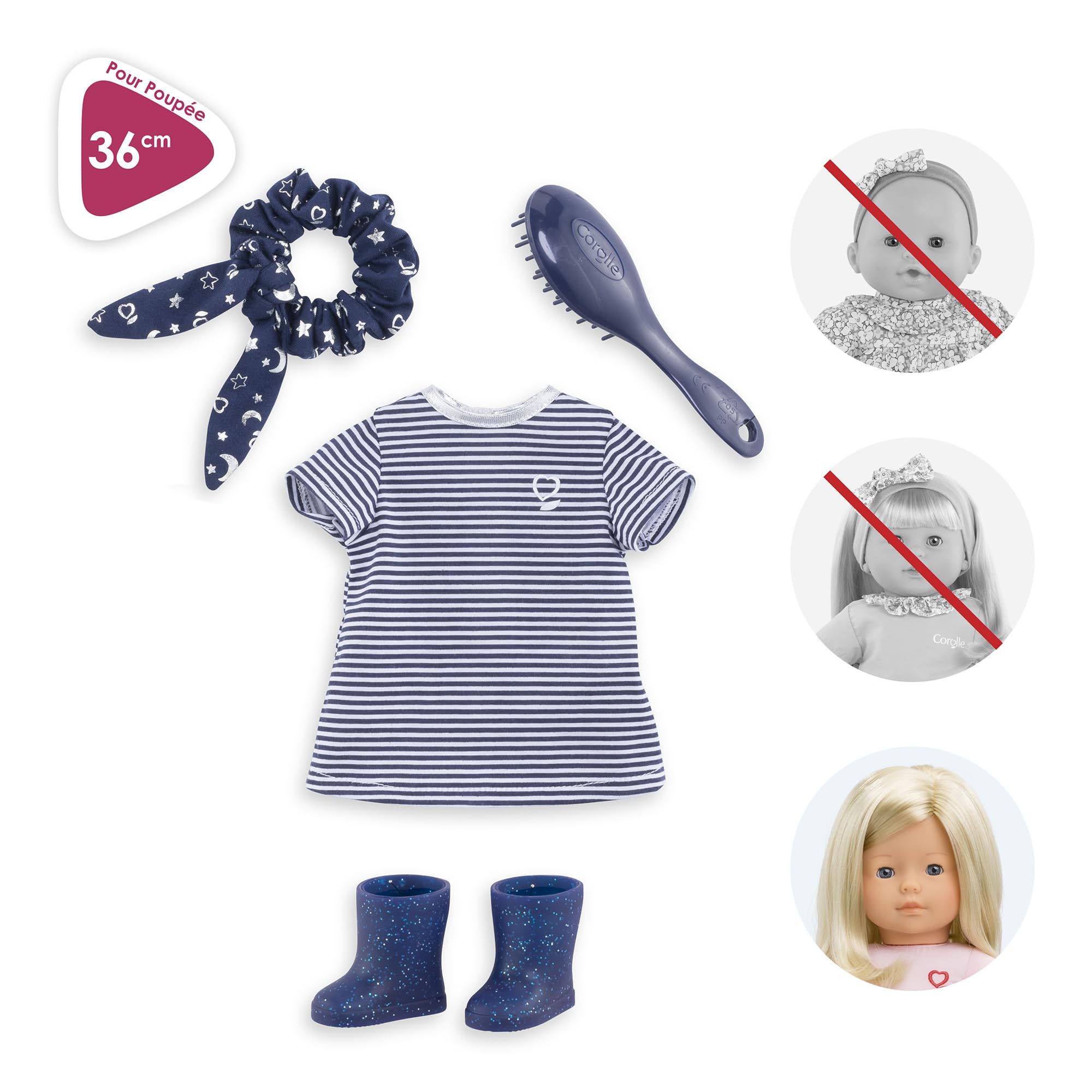 corolle-ma-corolle-coffret-robe-ray-e-v-tement-poup-e-36-cm image 3