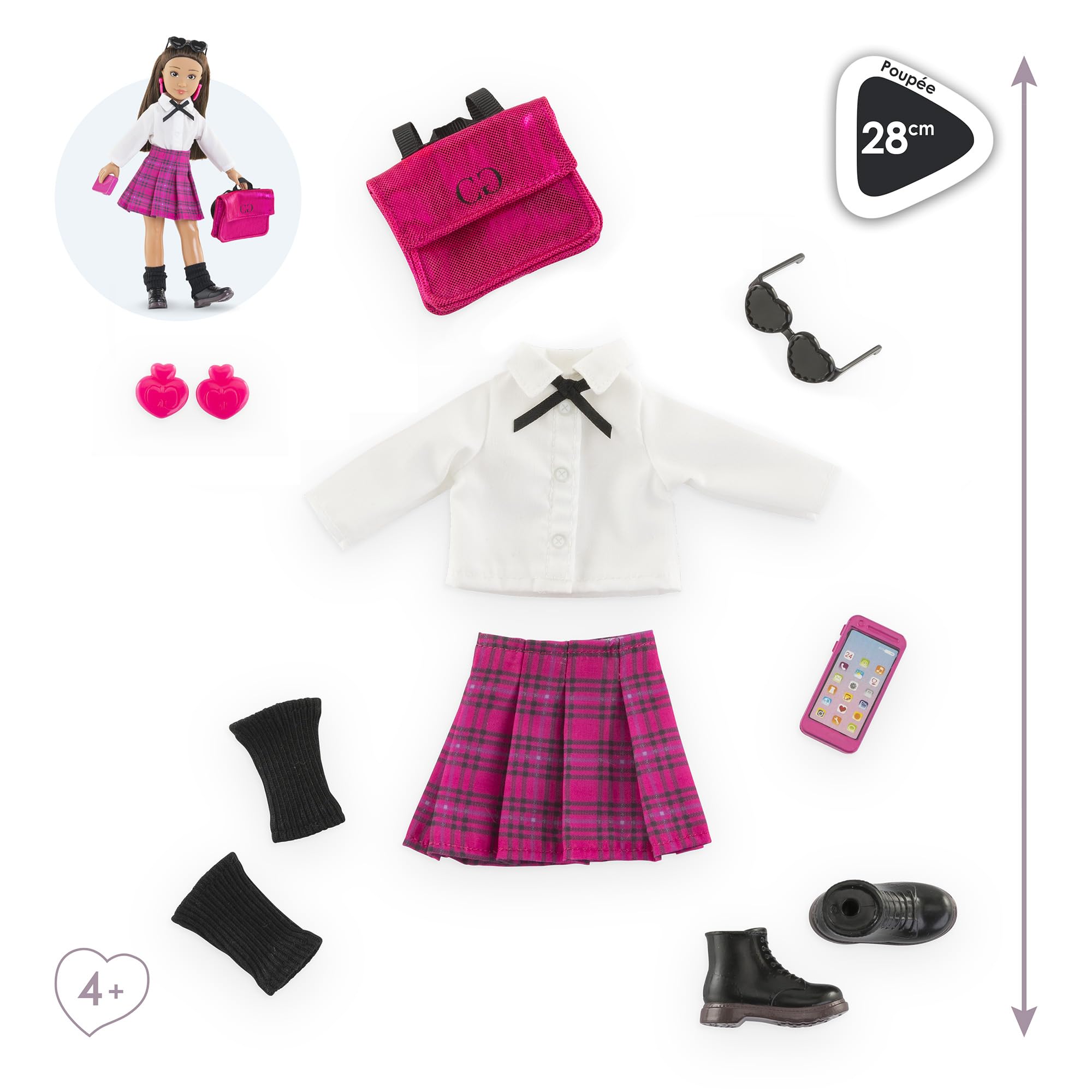 corolle-girls-dressing-coll-ge-anglais-accessoires-poup-e-28cm image 6