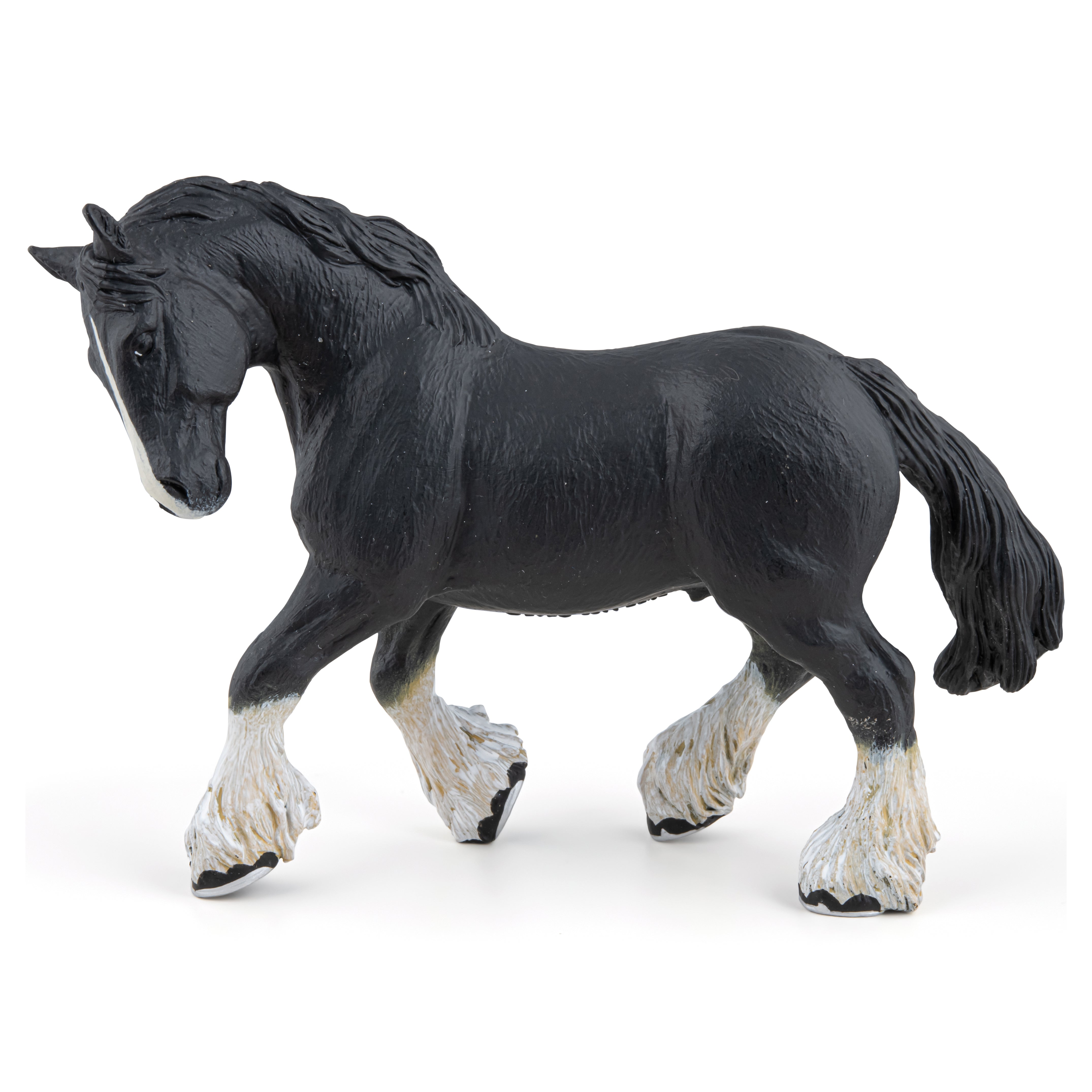 papo-figurine-etalon-shire-noir-cheval-de-trait image 6