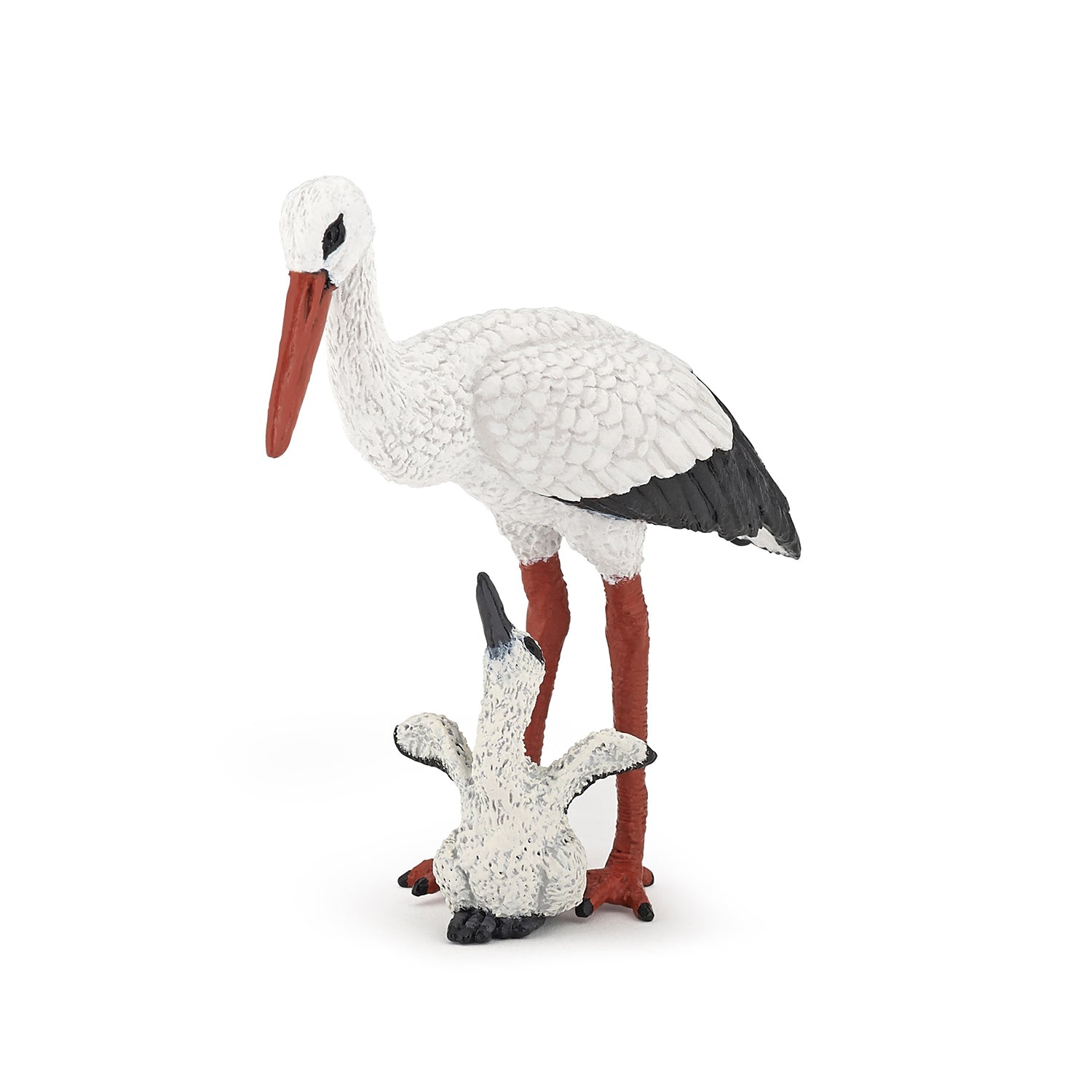 papo-wildlife-cigogne-et-b-b-figurine-oiseau-nid image 1