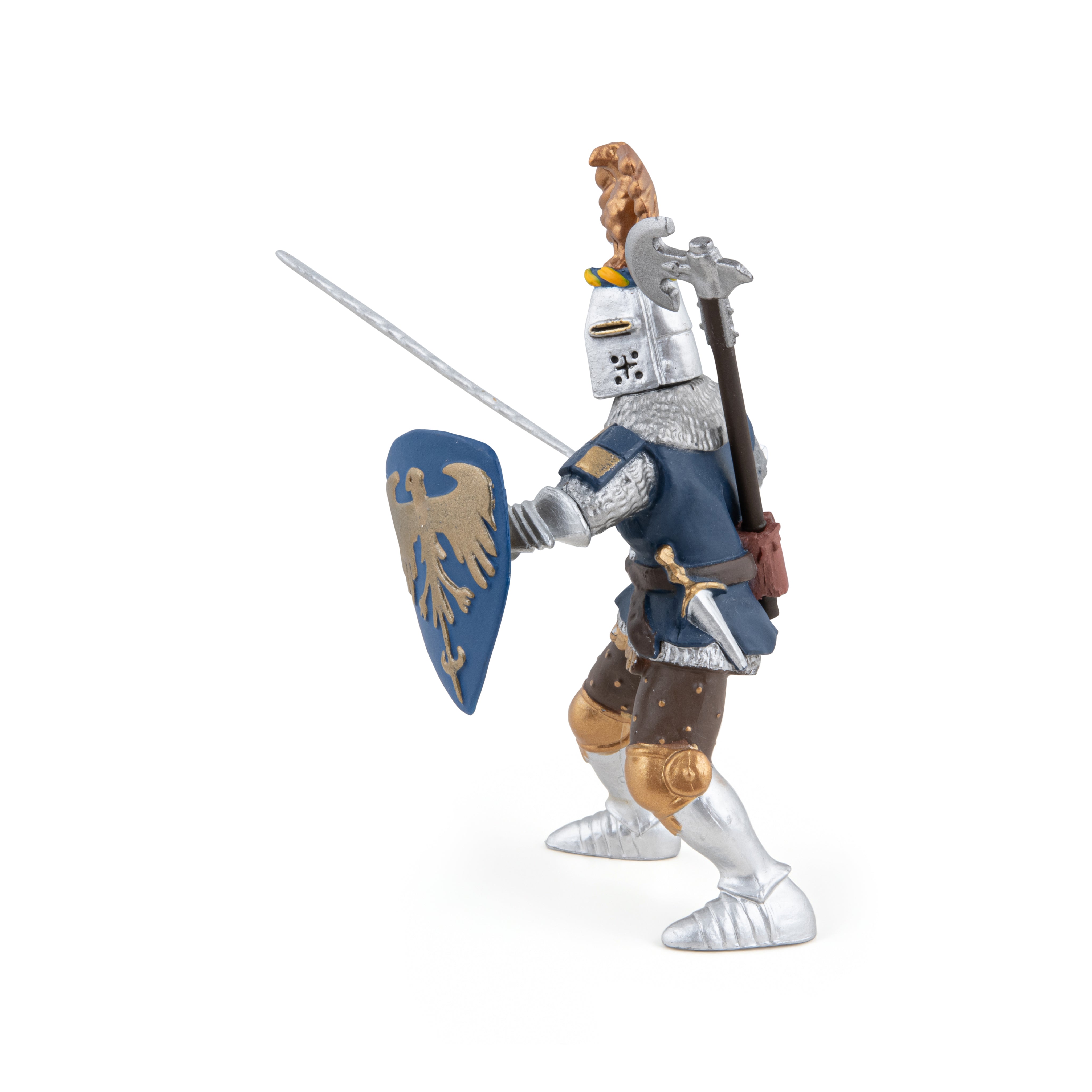 papo-medieval-chevalier-bleu-au-cimier-figurine-ch-teau image 6