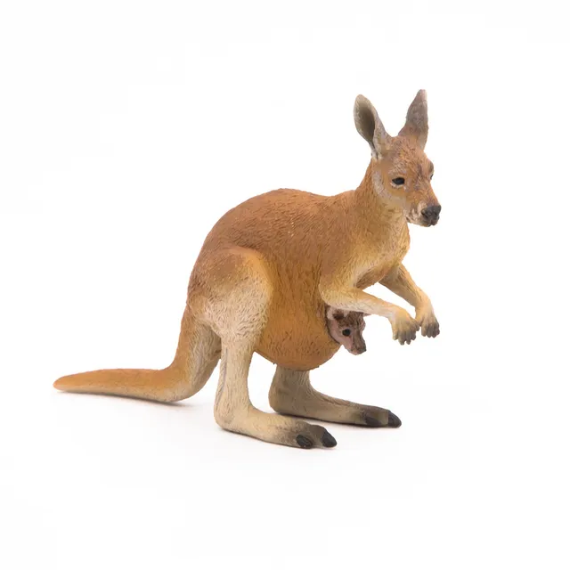 papo-wildlife-kangourou-et-b-b-figurine-marsupial-australie image 1