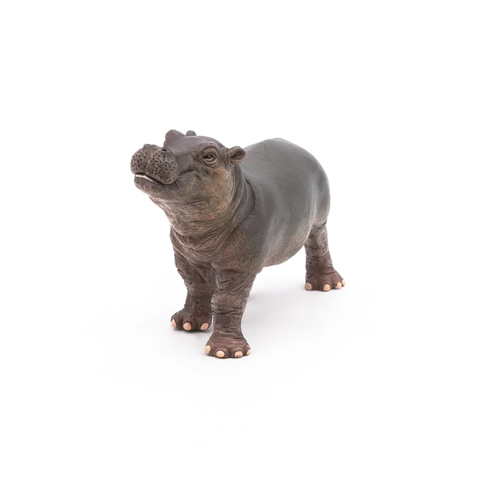 papo-wildlife-b-b-hippopotame-figurine-savane image 1