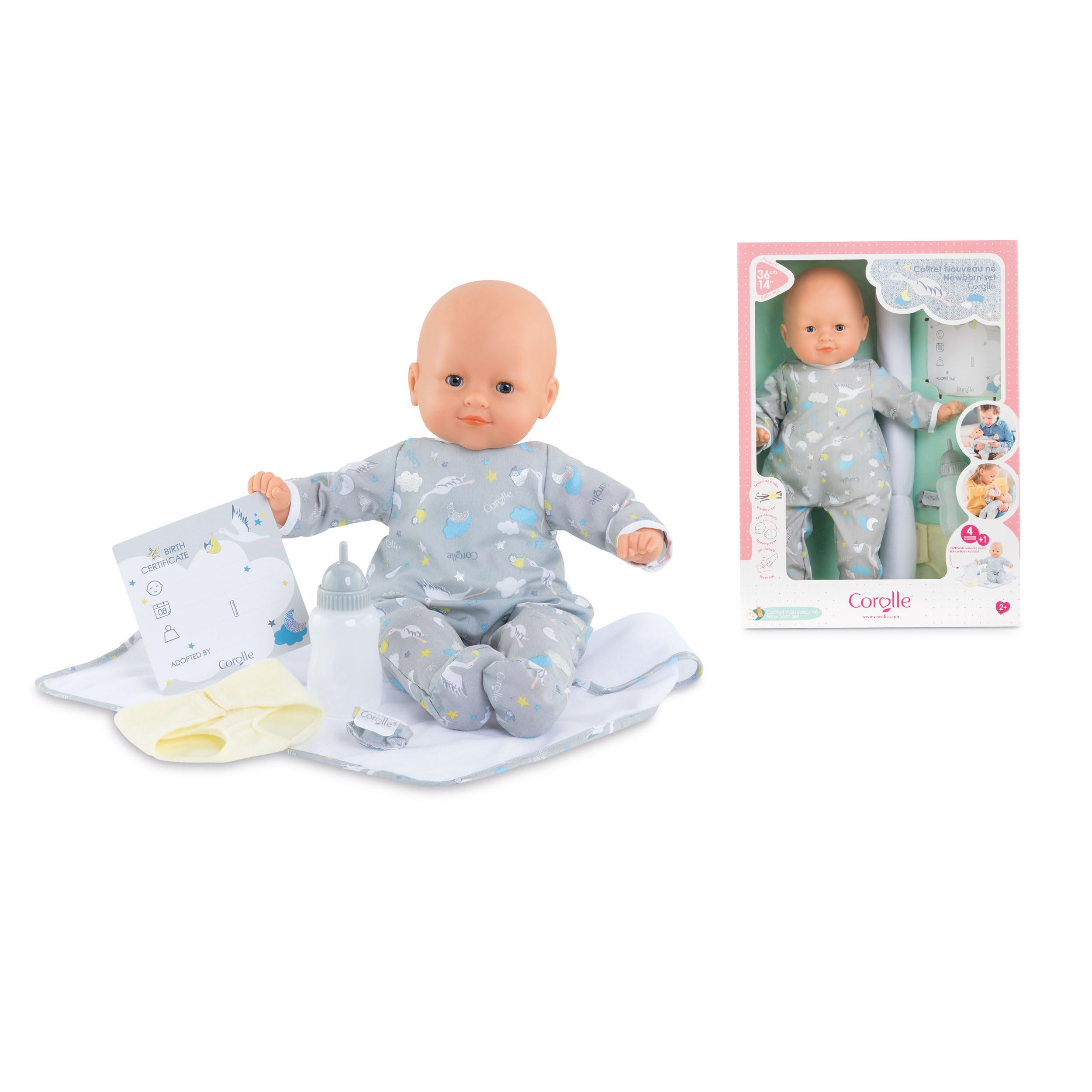 corolle-mon-grand-poupon-coffret-nouveau-n-poupon-36-cm-yeux-dormeurs image 2
