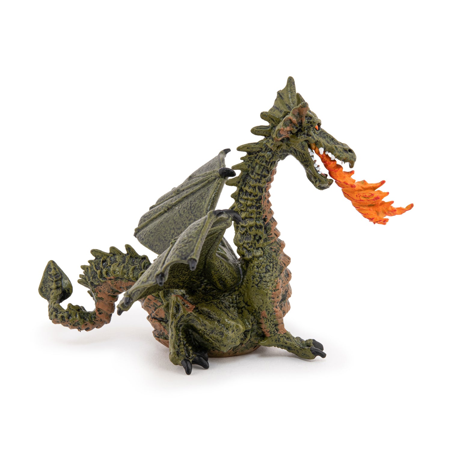 papo-the-enchanted-world-dragon-ail-vert-figurine-avec-flamme image 2