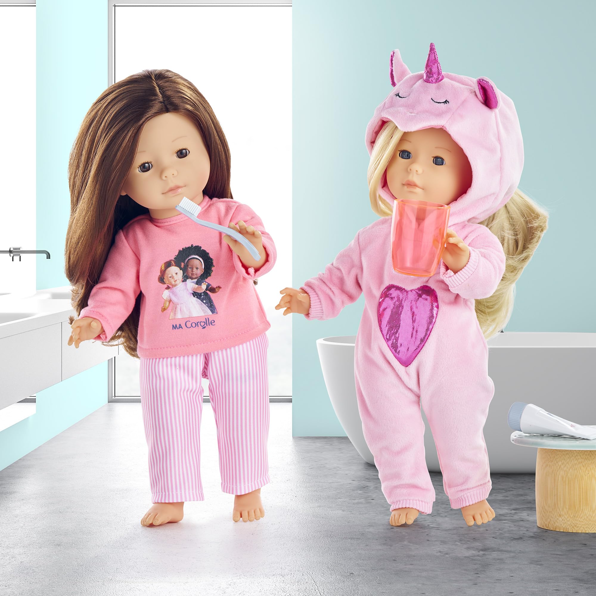 corolle-ma-corolle-pyjama-rose-2-pi-ces-poup-e-36-cm image 7