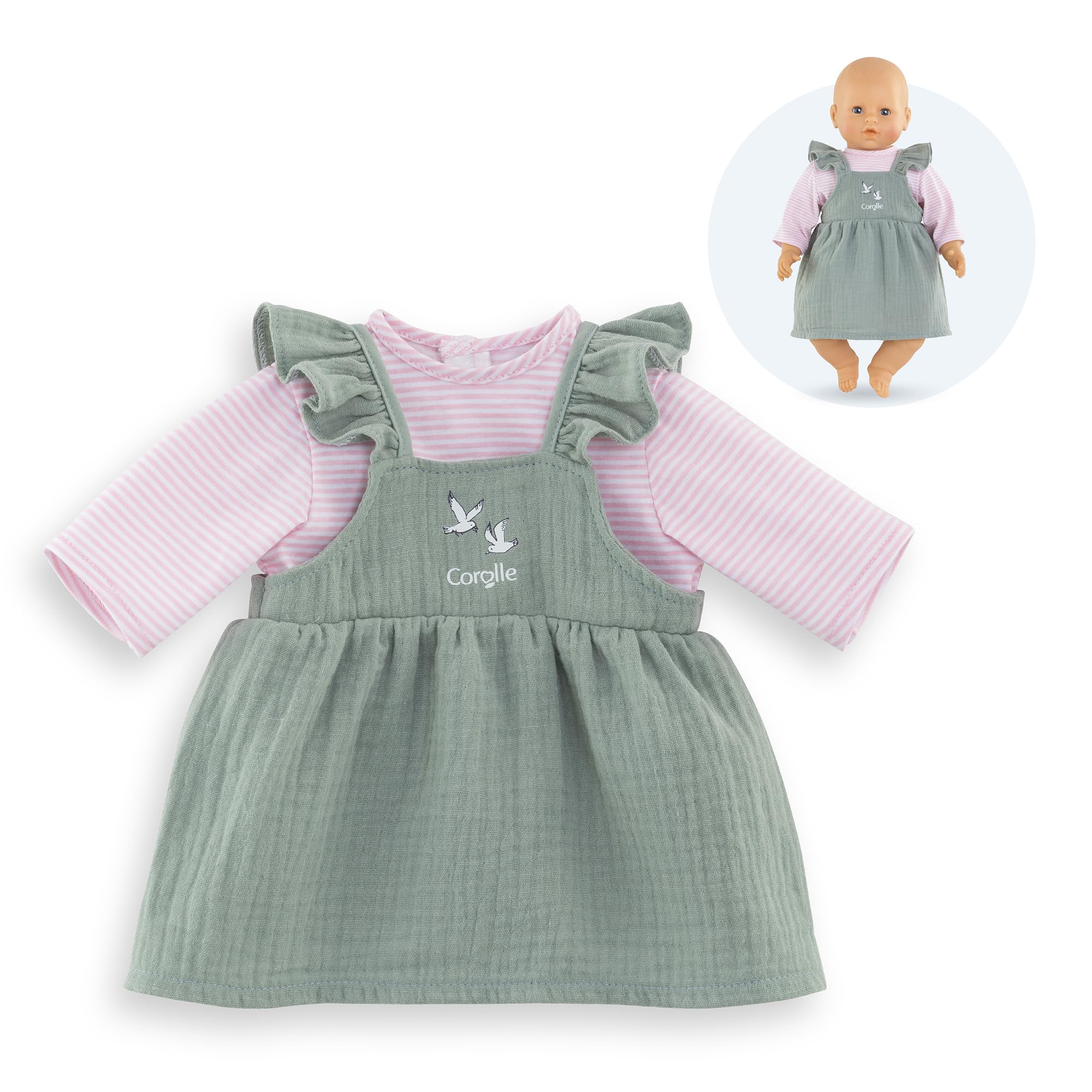 corolle-mon-grand-robe-volants-t-shirt-poup-e-42-cm-2-ans image 3