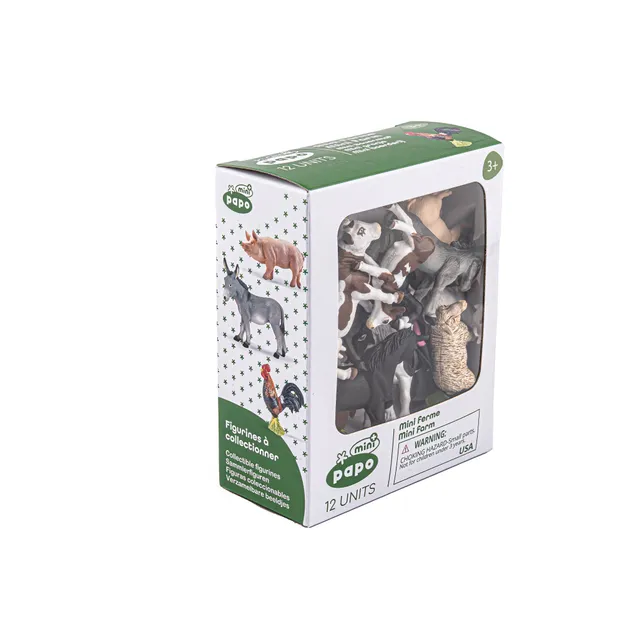 mini-papo-ferme-12-pi-ces-figurines-animaux-ferme image 1