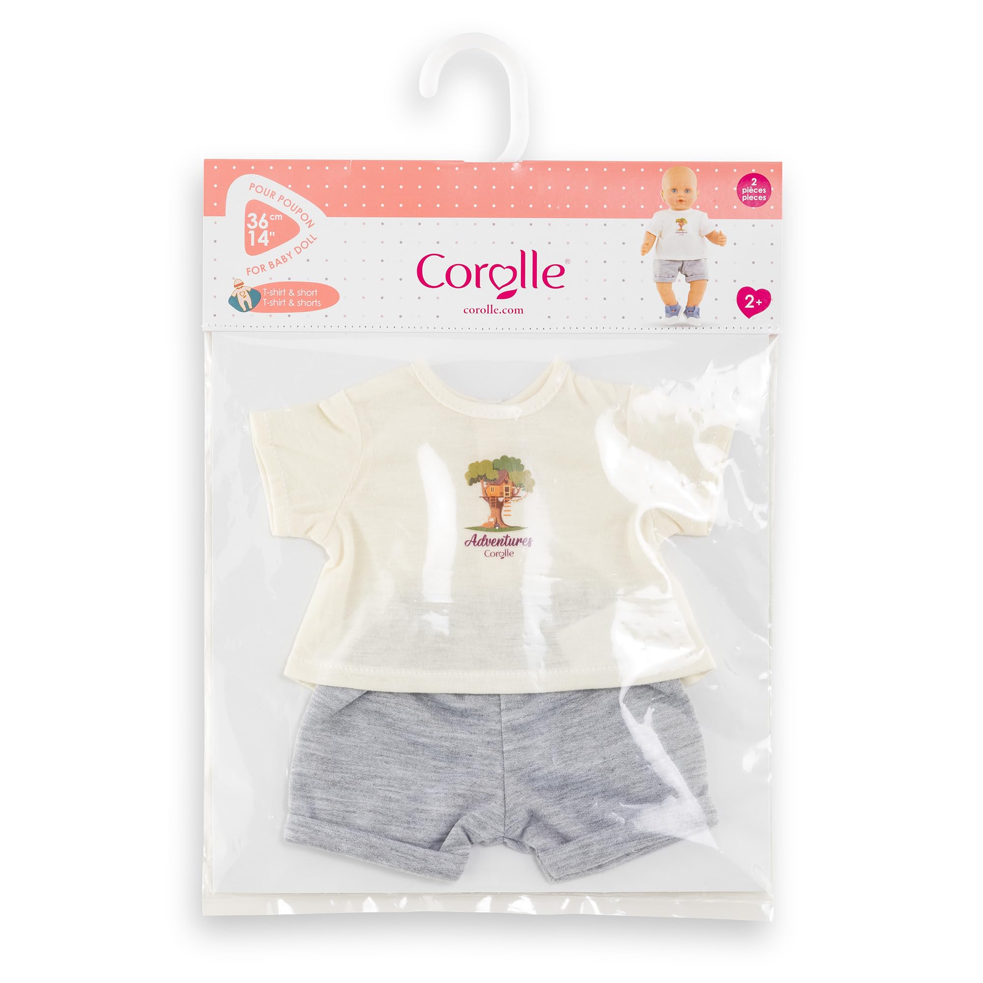 corolle-mon-grand-poupon-t-shirt-short-petit-explorateur-36-cm image 2