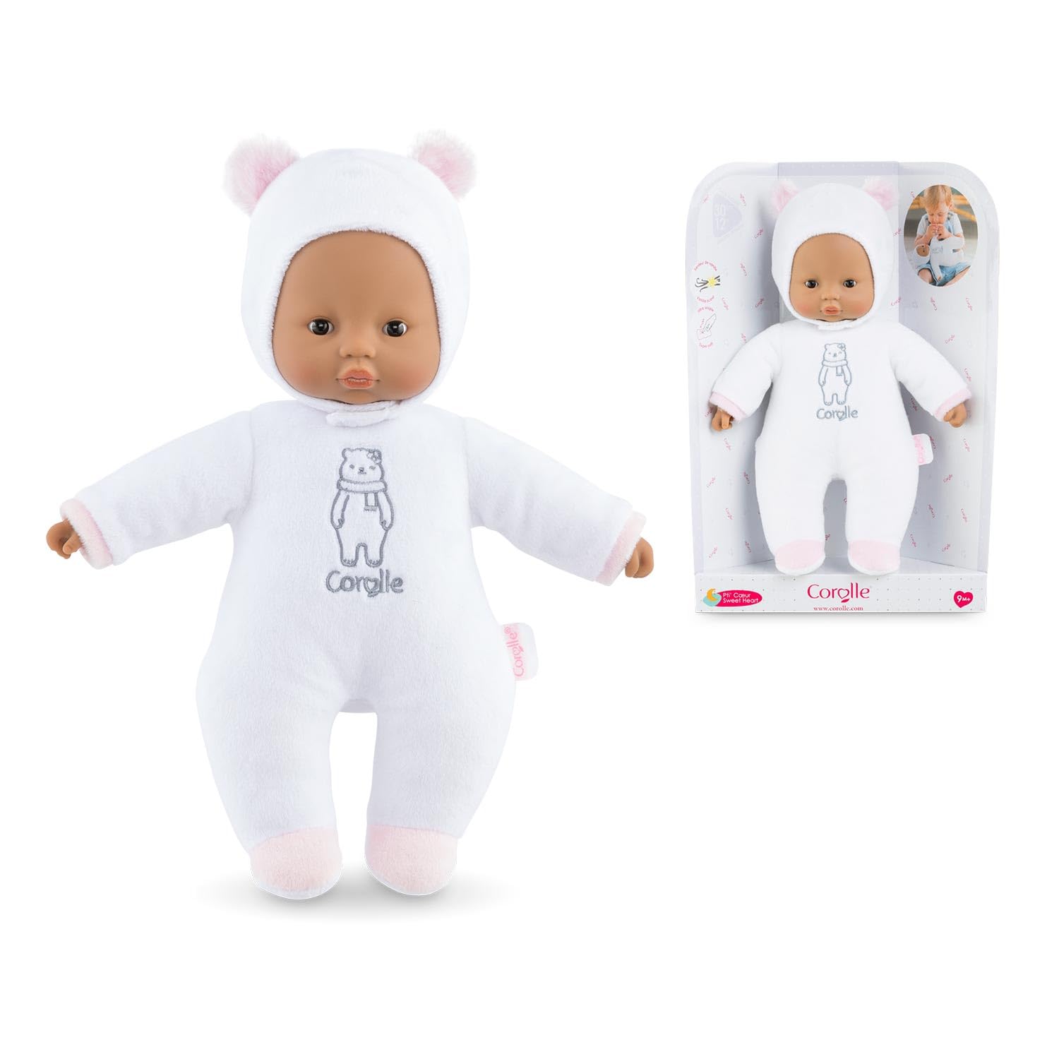 corolle-mon-doudou-pti-c-ur-ours-blanc-poupon-30-cm image 7