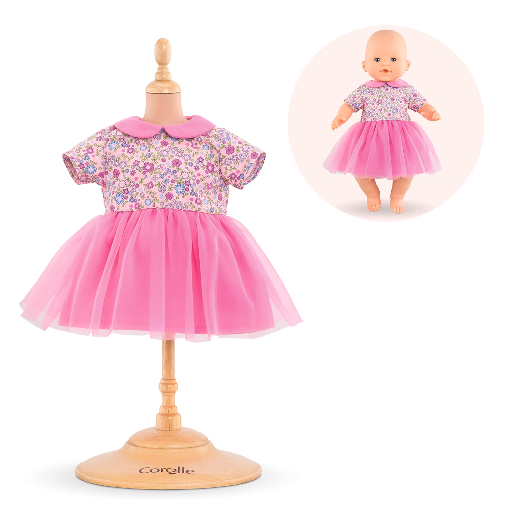 corolle-mon-grand-poupon-robe-rose-v-tement-poupon-36cm image 4