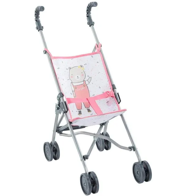 corolle-mon-grand-poupon-poussette-canne-rose-36-cm-pliable image 1
