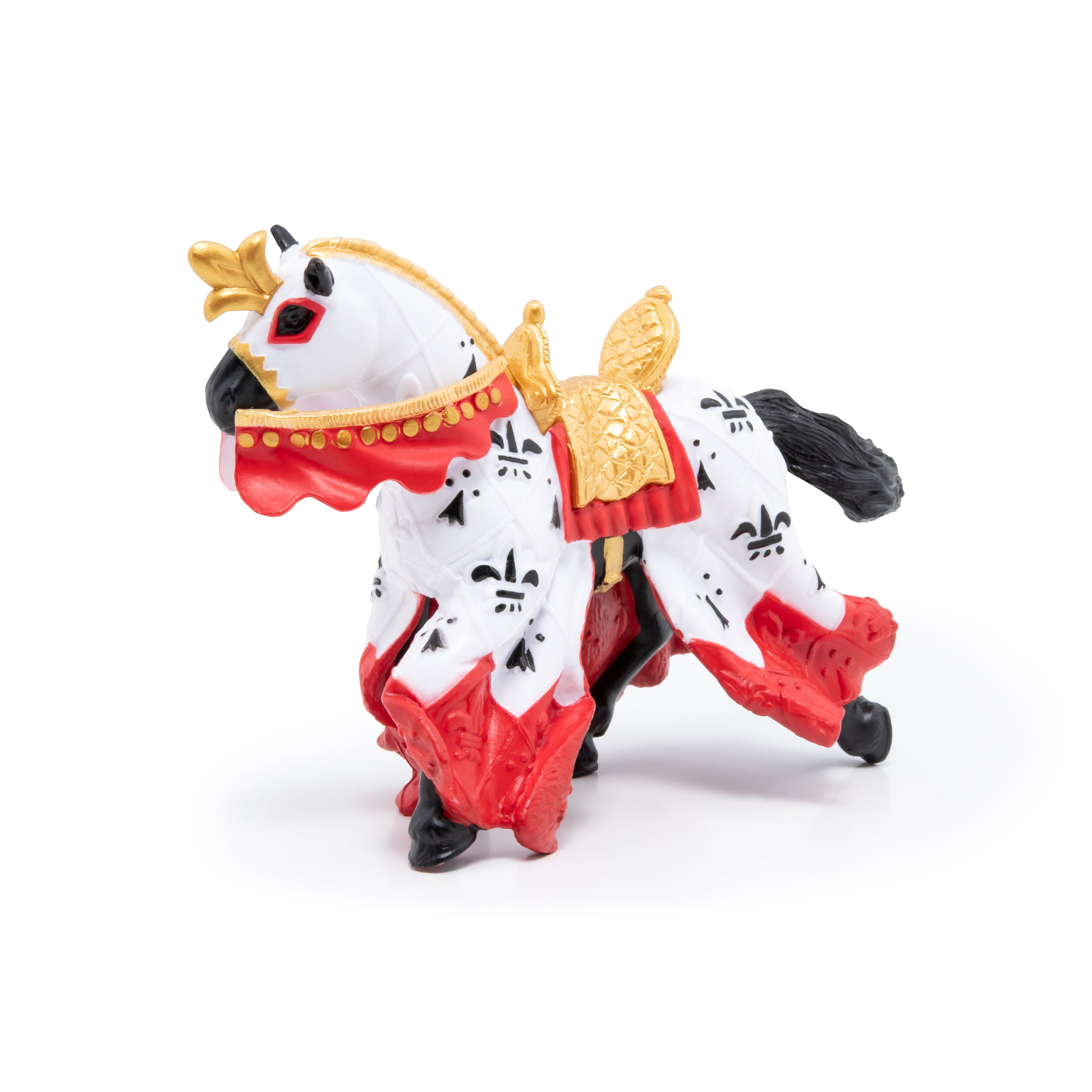 papo-medieval-cheval-du-roi-arthur-rouge-figurine image 4