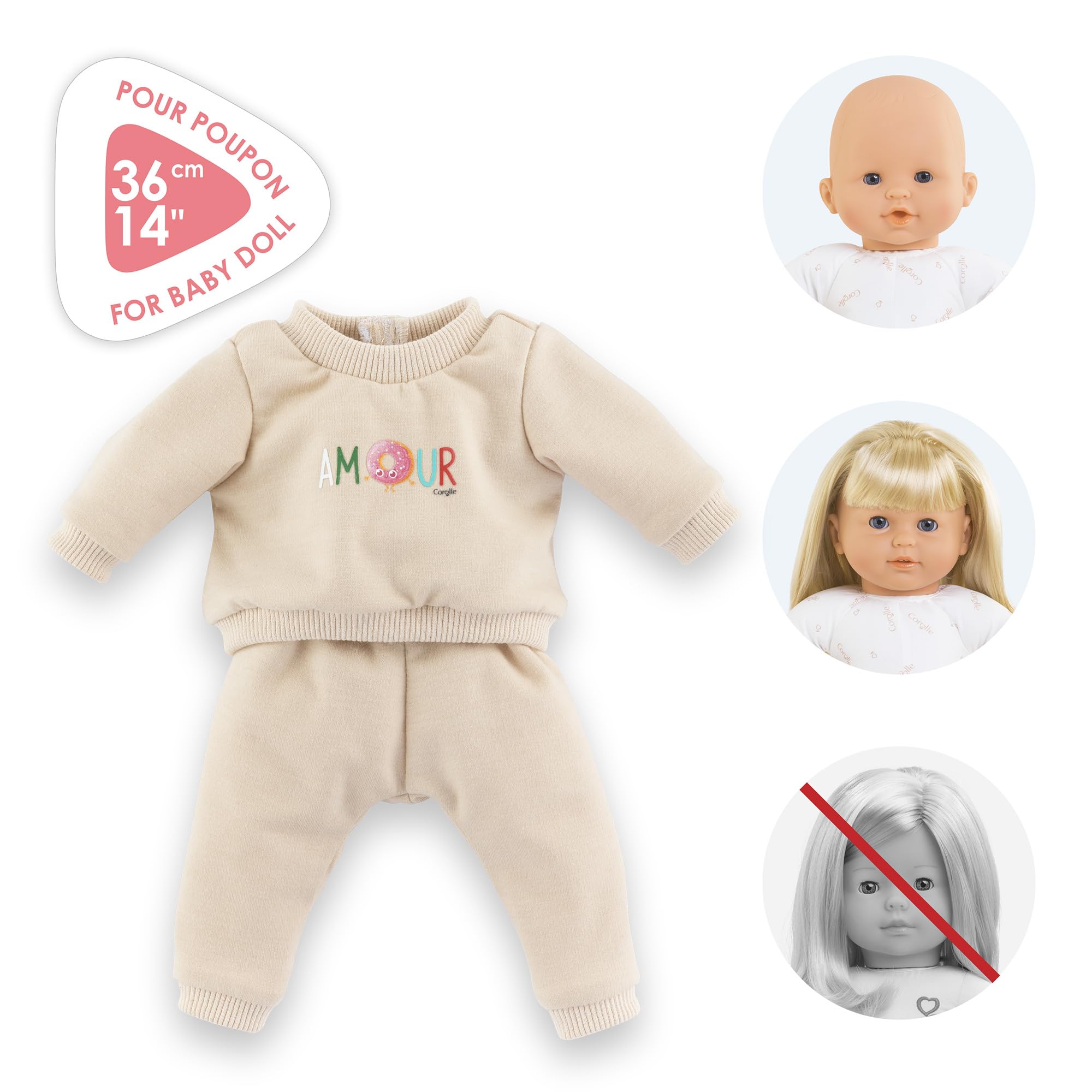 corolle-mon-grand-poupon-jogging-beige-poupon-36-cm image 3