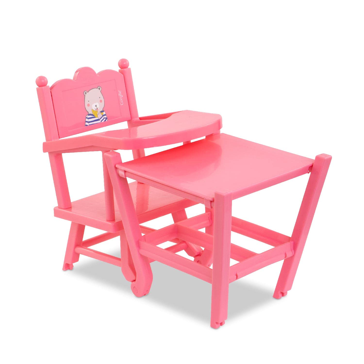 corolle-mon-grand-poupon-chaise-haute-accessoire-poupon-rose-36-cm image 3